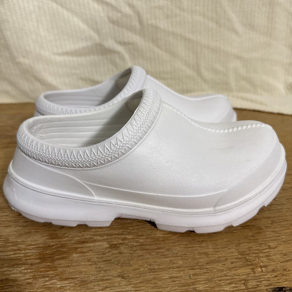 UGG Waterproof Foam Clogs White Slip On Mule Comfort Shoes Minimalist Coastal